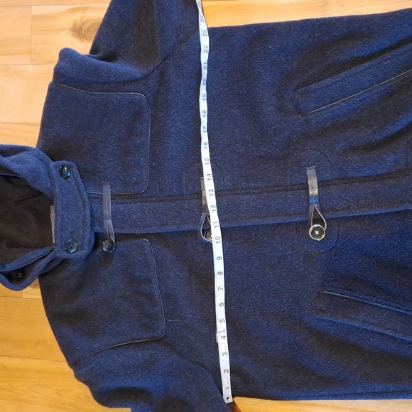 Vince Mens Duffel Toggle Coat Size Large Alpaca Wool Designer Luxury - Picture 6 of 16